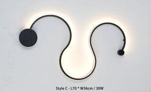 Modern LED Lights, Wave Style